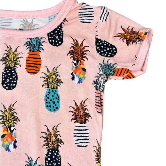 Bamboo Pineapple Pajamas Size 4T - Picture 2 of 5